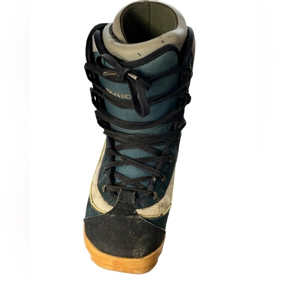 Burton Moto Snowboard Boots Mens Size 9.5 Blue Gray Traditional Lace Vintage - Picture 9 of 13